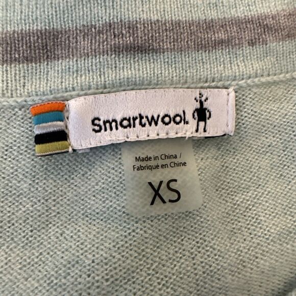 Smartwool Womens Shadow Pine Pocket Sweater XS Green Merino Wool Blend - Picture 8 of 9